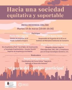 Mesa redonda online Hacia una sociedad equitativa y soportable – Bajo